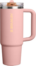 STANLEY Quencher ProTour Flipstraw Tumbler, 30 oz, Peach Rose | Built-In Straw & Handle | Cupholder Compatible for Travel | Leakproof Insulated Stainless Steel Cup | BPA-Free