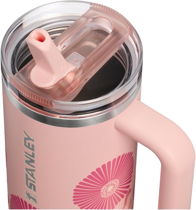 STANLEY Quencher ProTour Flipstraw Tumbler, 30 oz, Peach Rose | Built-In Straw & Handle | Cupholder Compatible for Travel | Leakproof Insulated Stainless Steel Cup | BPA-Free